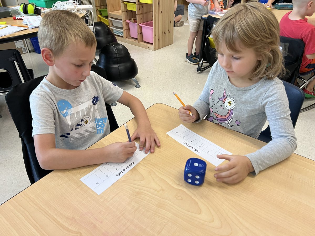 We practiced making tally marks and rolling a die responsibly. <a href="/summitbees/">SummitElementaryFHSD</a>
