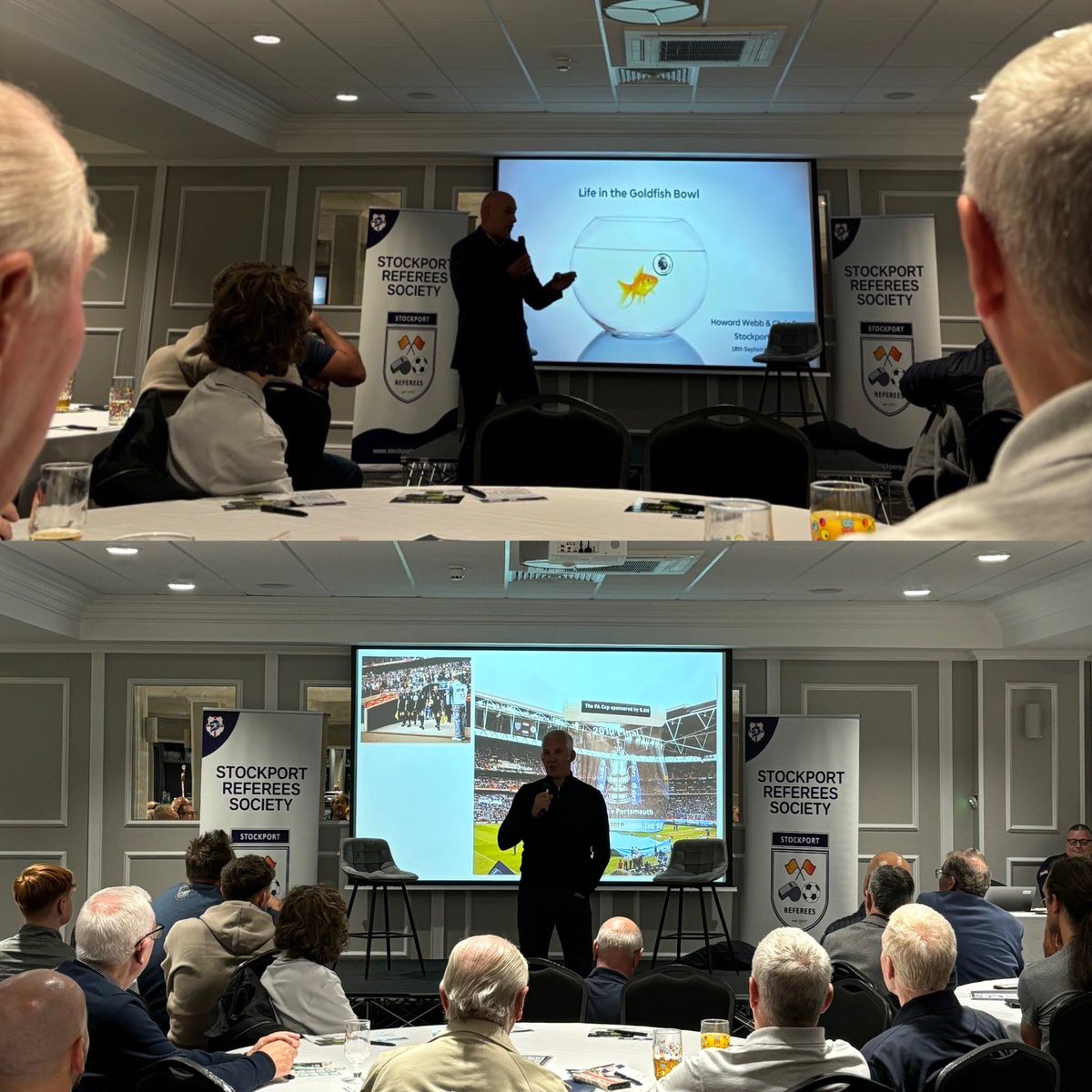 StockportRefs's tweet photo. 5️⃣ Five important takeaway messages from Howard Webb and @MrChrisFoy this evening. 

- Passion
- Vision 
- Self-Belief
- Resilience 
- Courage 

@FA_PGMOL | @FARefereeing https://t.co/hypBOUkFGQ