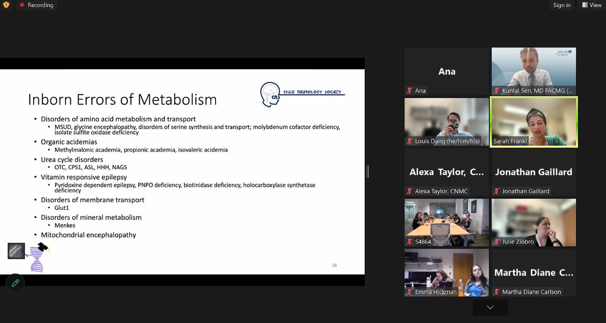 🧠 Another great session in our tri-institutional series by Dr. Sarah Frankl, mentored by the incredible <a href="/LouisTDang/">Louis Dang</a> &amp; <a href="/JulieZiobro/">Julie Ziobro, MD/PhD</a> ! We dove deep into epilepsy genetics today 🚼  🧠 🧵