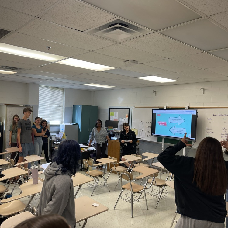 Today, we kicked off our Advisory Program! 🫶🏽All sessions discussed the importance of Community and Connection through engaging activities and discussion! We challenge each Hawk to find their place in the Nest! #advisory #empower #everyhawk #hawkyeah #flyfearlessly