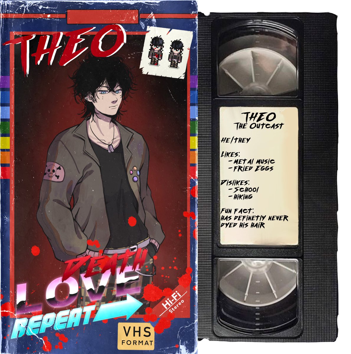 futotori's tweet photo. You guys are fast!

Meet Theo, the outcast emo kid that you have to guide through the worst summer camp night of your life!

#DeathLoveRepeat | #vndev | #visualnovel | https://t.co/atHaGpDcpq