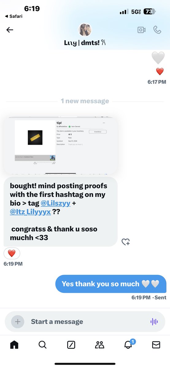 Won a gw tysm 💕💕 #Lilszyyproofs <a href="/Itz_Lilyyyx/">Lιʅყ | ia! 𐙚</a> <a href="/Lilszyy/">ʚ lils ɞ</a>