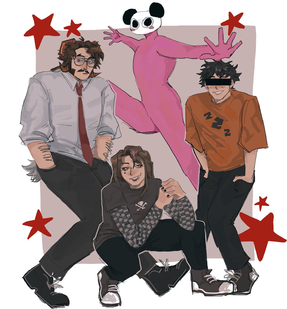 curryque_'s tweet image. drew goats in silly poses #sleepdeprivedpodcast