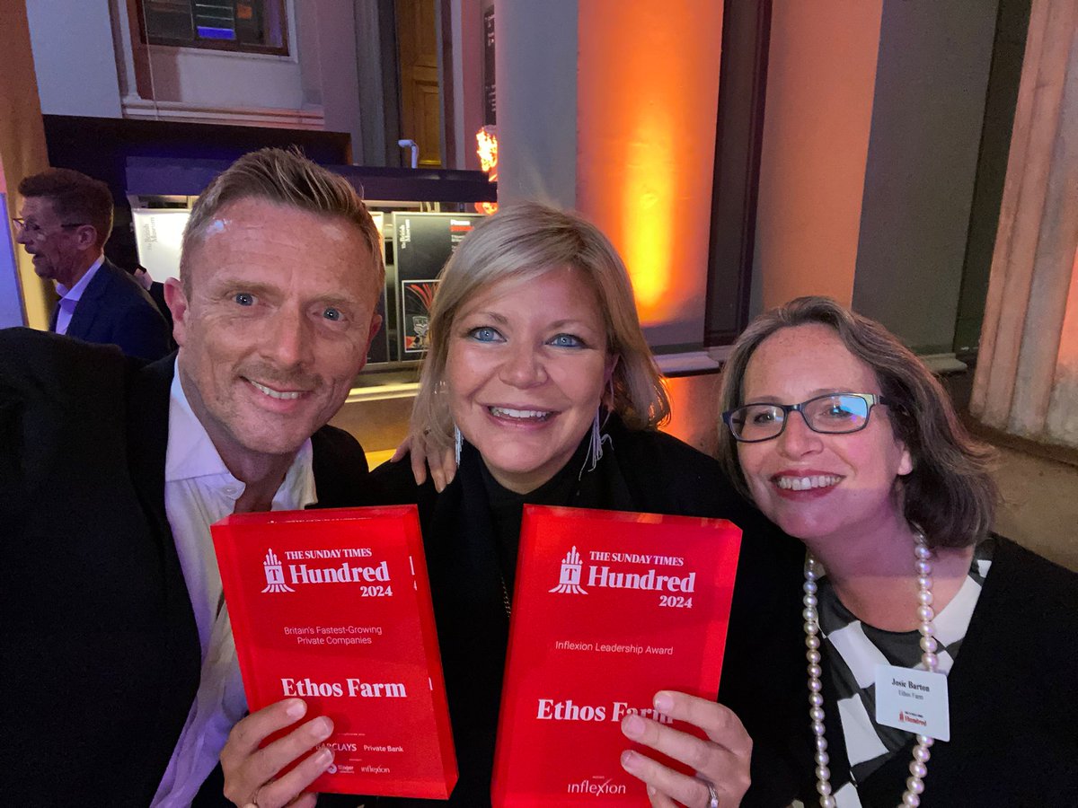 Wow! We just won the Sunday Times 100 Leadership Award 2024 as well as the ST100 12th Fastest Growing Company in the UK 🥳🙌❤️
