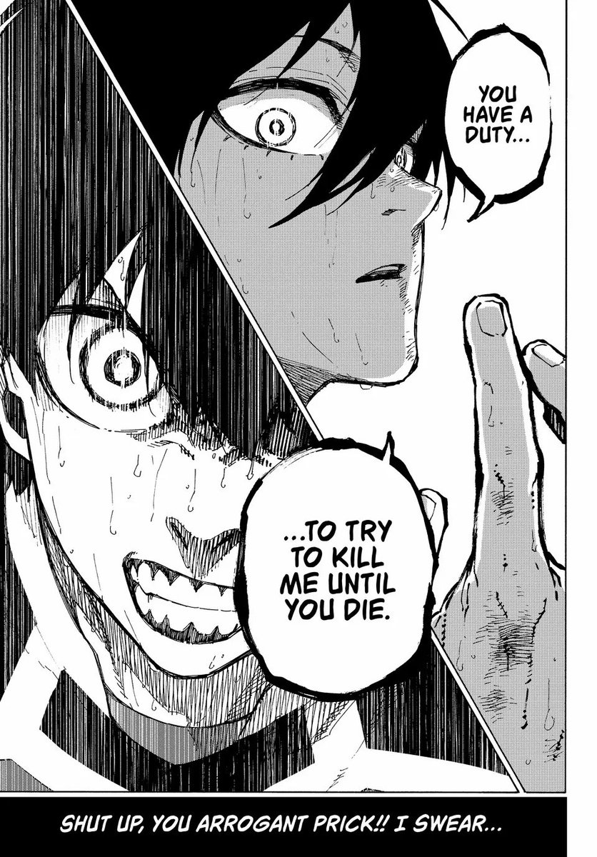 NewBear99's tweet photo. Rin have th duty of killing him until death Isagi said he don’t underestimate himself he will get his revenge with this winning goal!! Prodigy and Genius Break Next Week!!😭🔥
#bllk #BLLKSpoilers #bllk276 #bluelock276 #ブルーロック #ブルーロックFA #bllkleaks #ItoshiRin #rin https://t.co/E1T9h9LvLS