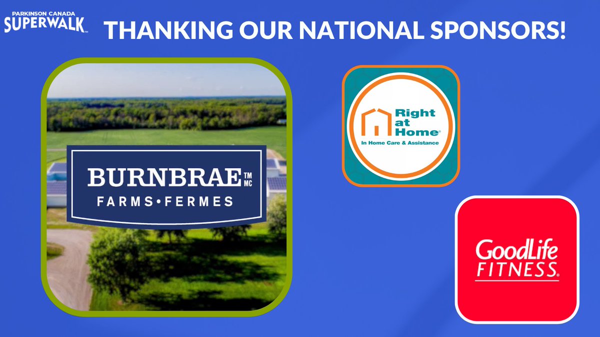 SuperWalk's tweet image. Our hearts are full of gratitude for each of you &amp;amp; our outstanding National sponsors - @burnbraefarms , @rightathomecanada, and @goodlifefitness! 

A special shout out to our local sponsors &amp;amp; vendors spanning the country. We couldn't have done it without you all 💙 
#SuperWalk24