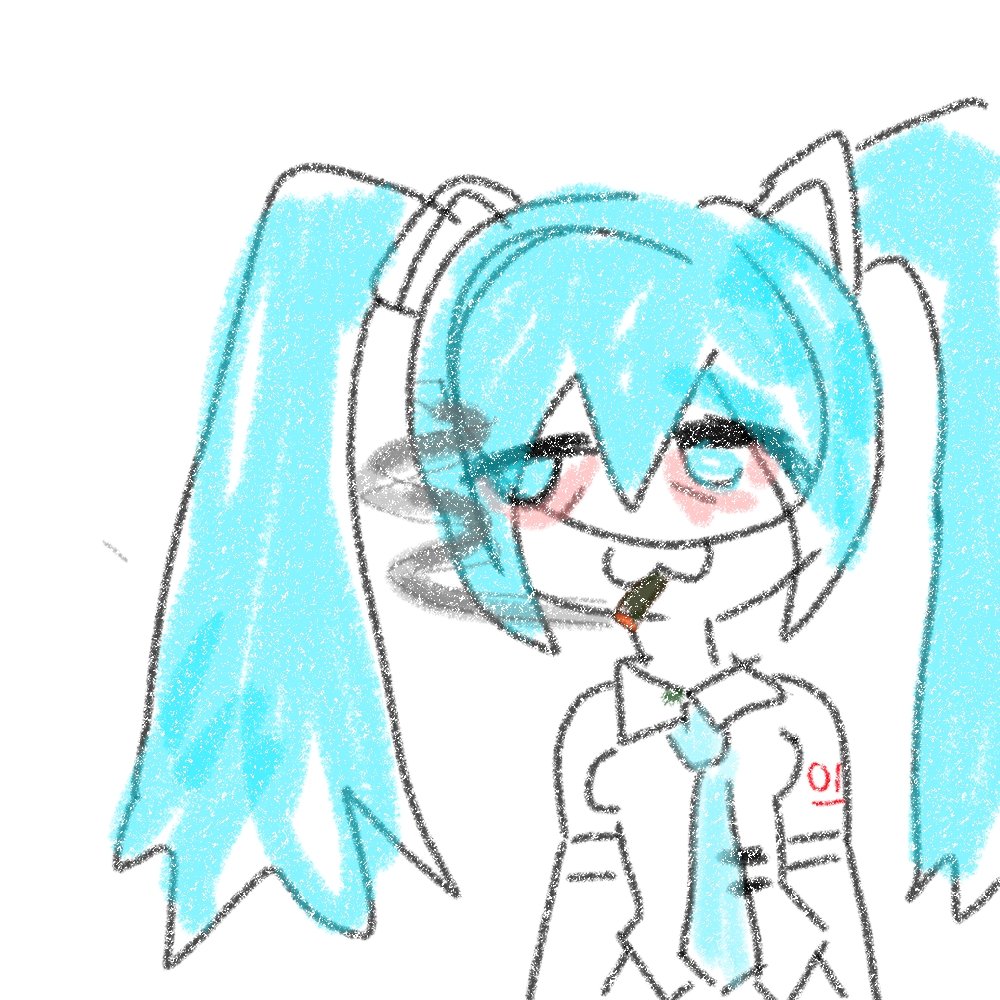 pleasehelpAHHG's tweet photo. Weed smoking Miku https://t.co/NUZSOqAmSL