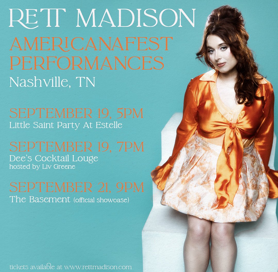 hey, Nashville! I’m playing a few shows during <a href="/AMERICANAFEST/">Americana Music Association</a> 🦋 Hope to see you this week! 💗