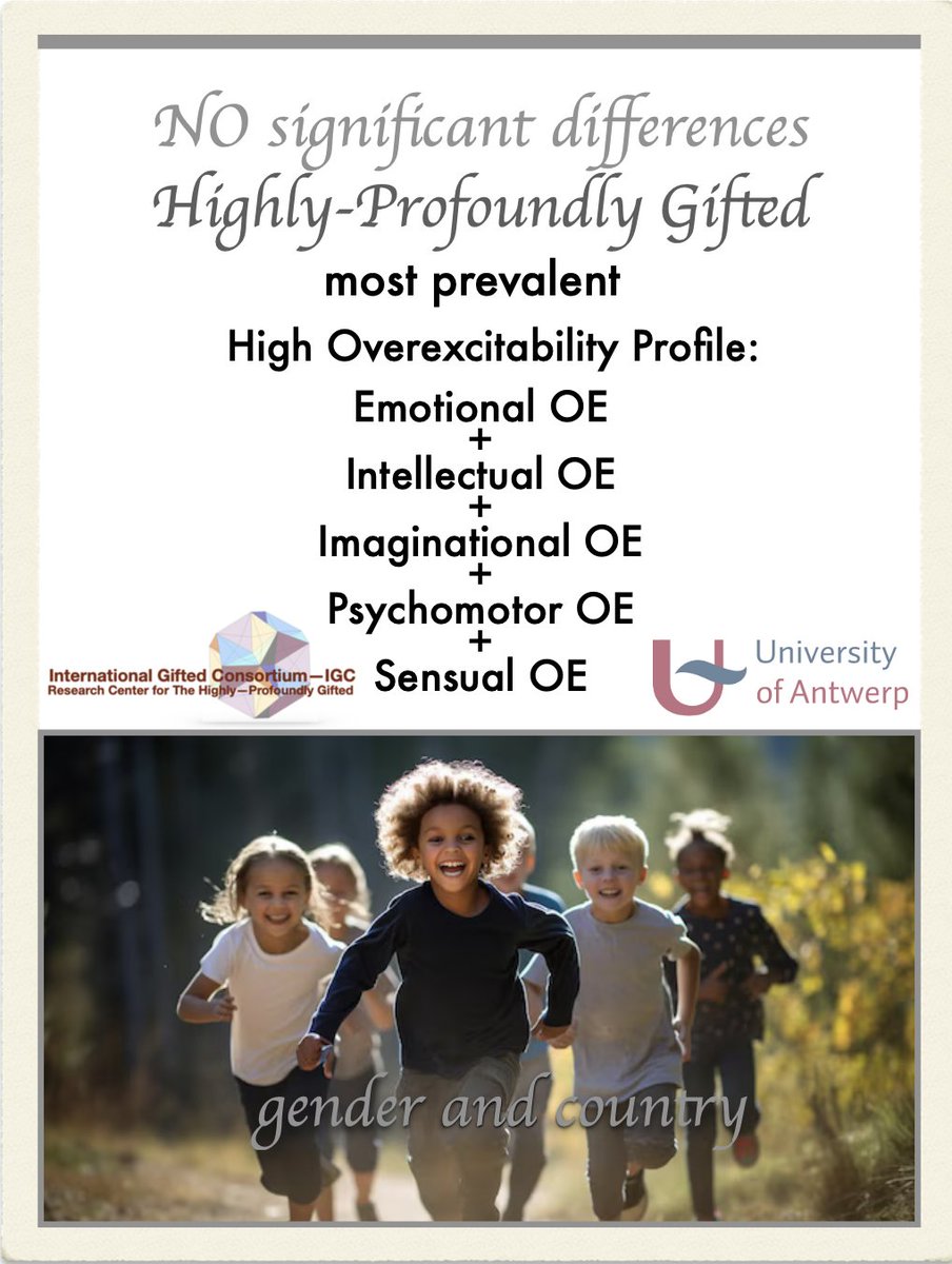 Multiple, higher-level overexcitabilities expressed together are distinctly different (than one or two overexcitabilities) and allow profound autonomous forces to develop such as strong independence, self-direction, and self-education. mdpi.com/2227-7102/14/8…