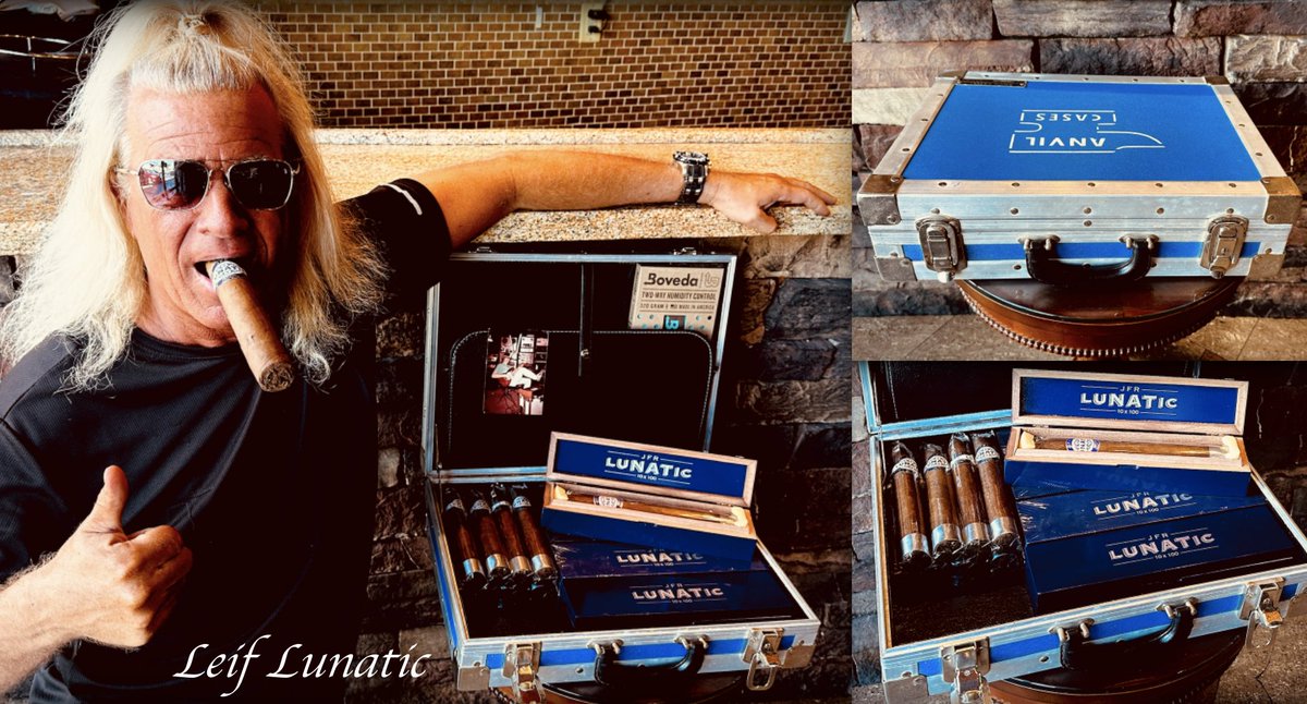 LeifLunatic's tweet photo. When you smoke big cigars, an ordinary travel humidor just doesn't cut it. Anything worth doing, is worth overdoing. #AganorsaLeaf #JFR #Lunatic #x8x80 #10x100 #AnvilCase @BovedaInc #SizeMatters #LargerThanLife https://t.co/G32OCs6v46
