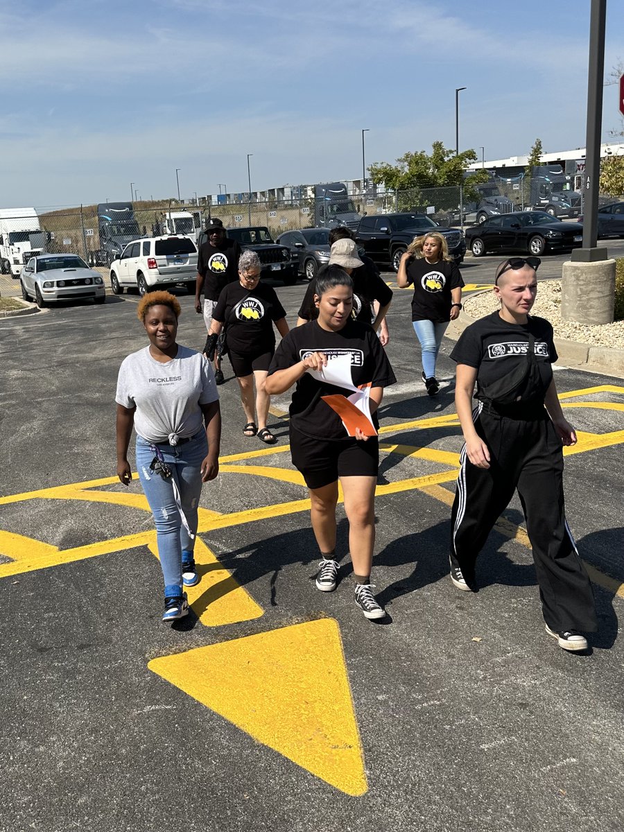 WarehouseWorker's tweet image. As part of a national day of action, we joined an Amazon #MDW2 worker today in demanding immediate reinstatement after being unjustly fired due to her disability accommodation. 😡

WWJ stands with workers across the country coming together to #MakeAmazonPay!