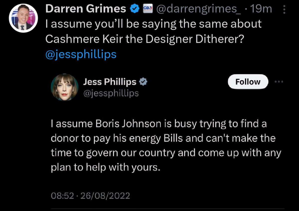 Note he doesn't quote-Tweet the original. #KGBNews <a href="/GBNewsSpin/">GB News Spin Room</a>