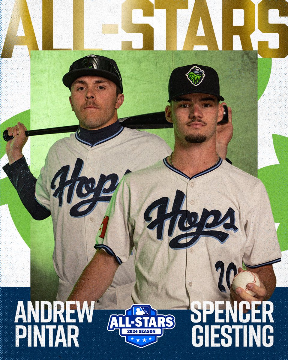 Congratulations to Andrew Pintar and Spencer Giesting for being named to the MiLB NWL All-Stars team! We wish them both the best of luck on their journey to the majors. 

#AllHoppedUp