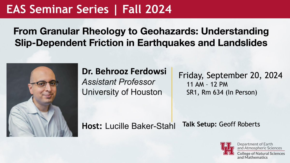 Please join us this Friday with our EAS Seminar series with Dr. Ferdowsi