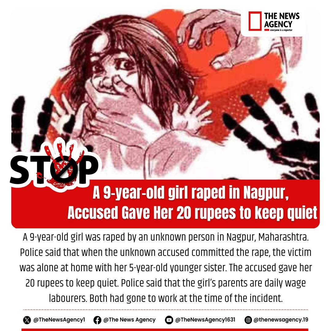 TheNewsAgency1's tweet photo. #Rape #Crime #Accused #Nagpur #9yearoldrapped #NagpurRape #NagpurPolice #Maharashtra #MHPolice #EknathShinde #BJP #NitinGadkari #Shivsena

@nitin_Gadkari
@mieknathshinde 
@NagpurPolice https://t.co/9FjrgfjM2N