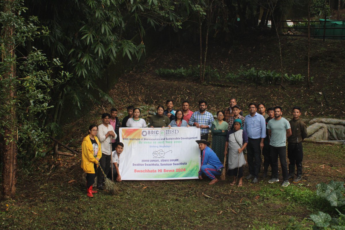 DBT_IBSD's tweet photo. BRIC-IBSD Shillong centre joined the cleanliness drive of #Swachhata Hi Seva: Small actions today, a cleaner tomorrow! @DBTIndia @DrJitendraSingh @PMOIndia @rajesh_gokhale @PulokMukherjee https://t.co/OVf8dObizx