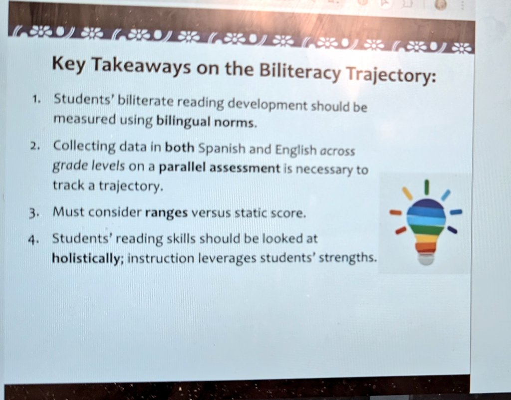 emytomita's tweet image. Biliteracy Trajectory Takeways - Thank you @Lit_Squared @RenLearnUS #Equity #AssetBasedView #ProgramEffectiveness @HtownReads @NickersonCierra