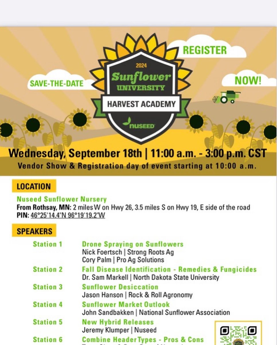 AgMafiaLLC (@agmafiallc) on Twitter photo Thank you to @NuseedUSandCA for having <a href="/RocknRollAgrnmy/">Jason Hanson</a> as a speaker at Sunflower University!
<a href="/NatlSunflower/">NatlSunflowerAssoc</a> <a href="/NufarmUS/">Nufarm US Crop</a> <a href="/LegendSeeds/">Legend Seeds, Inc.</a> <a href="/NDSUExtension/">NDSU Extension</a> <a href="/NDSUPlantPath/">NDSUPlantPathology</a> Thank you to @NuseedUSandCA for having <a href="/RocknRollAgrnmy/">Jason Hanson</a> as a speaker at Sunflower University!
<a href="/NatlSunflower/">NatlSunflowerAssoc</a> <a href="/NufarmUS/">Nufarm US Crop</a> <a href="/LegendSeeds/">Legend Seeds, Inc.</a> <a href="/NDSUExtension/">NDSU Extension</a> <a href="/NDSUPlantPath/">NDSUPlantPathology</a>