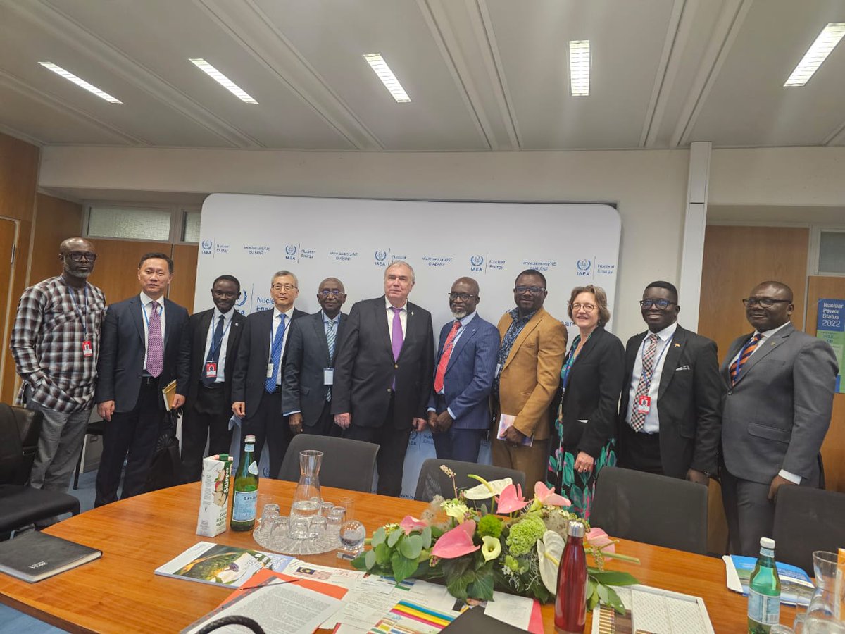 Samuel Boakye Dampare, PhD (@sambdampare) on Twitter photo Fruitful discussions at #IAEAGC68 with DDG-NE and his team on Ghana's Nuclear Power Prog. Ghana's delegation led by Dr. Kwaku Aning, with representation from #GAEC, #NRA, #NPG, #MoFARI, #MoEn. <a href="/GAECGH/">Ghana Atomic Energy Commission</a> Fruitful discussions at #IAEAGC68 with DDG-NE and his team on Ghana's Nuclear Power Prog. Ghana's delegation led by Dr. Kwaku Aning, with representation from #GAEC, #NRA, #NPG, #MoFARI, #MoEn. <a href="/GAECGH/">Ghana Atomic Energy Commission</a>