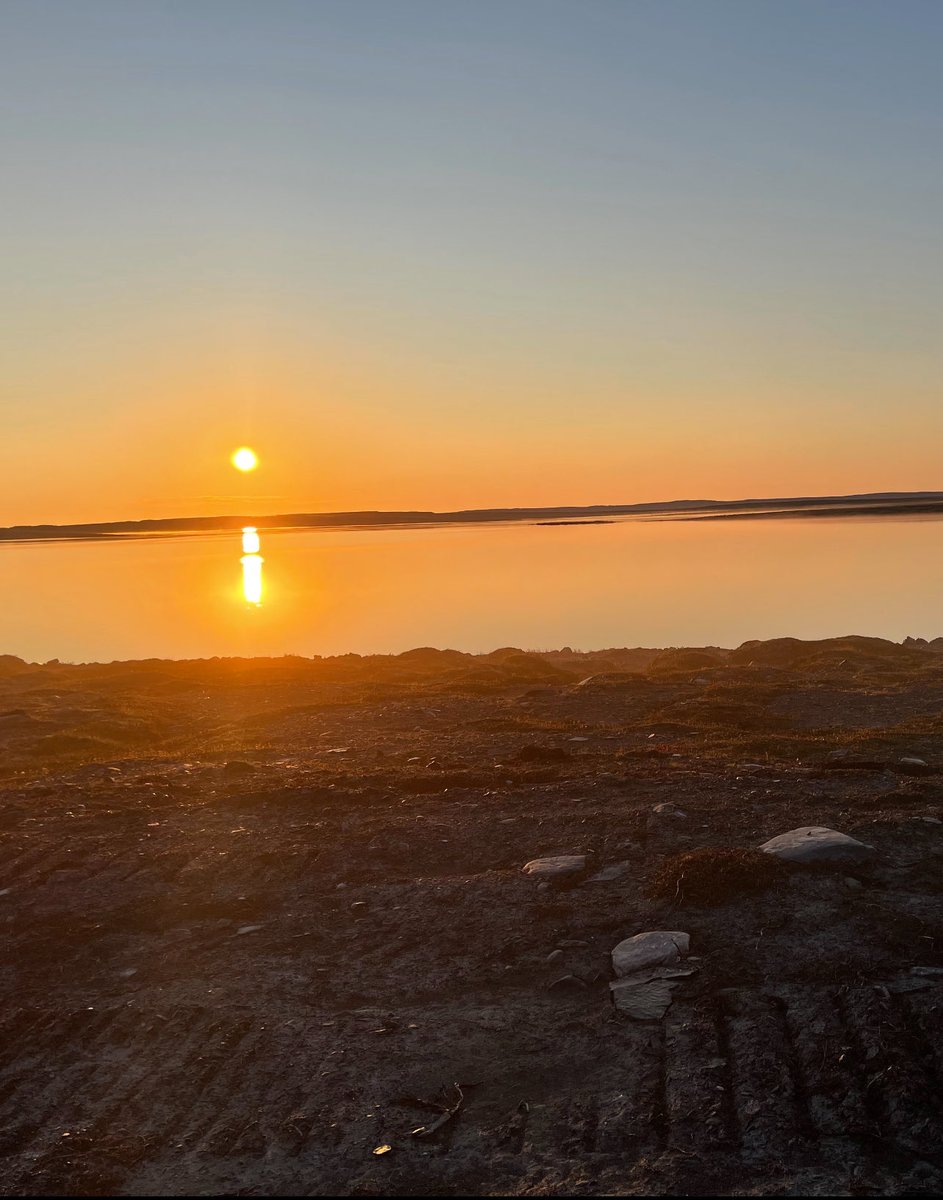 Sunrise over the lake, Sanikiluaq NU