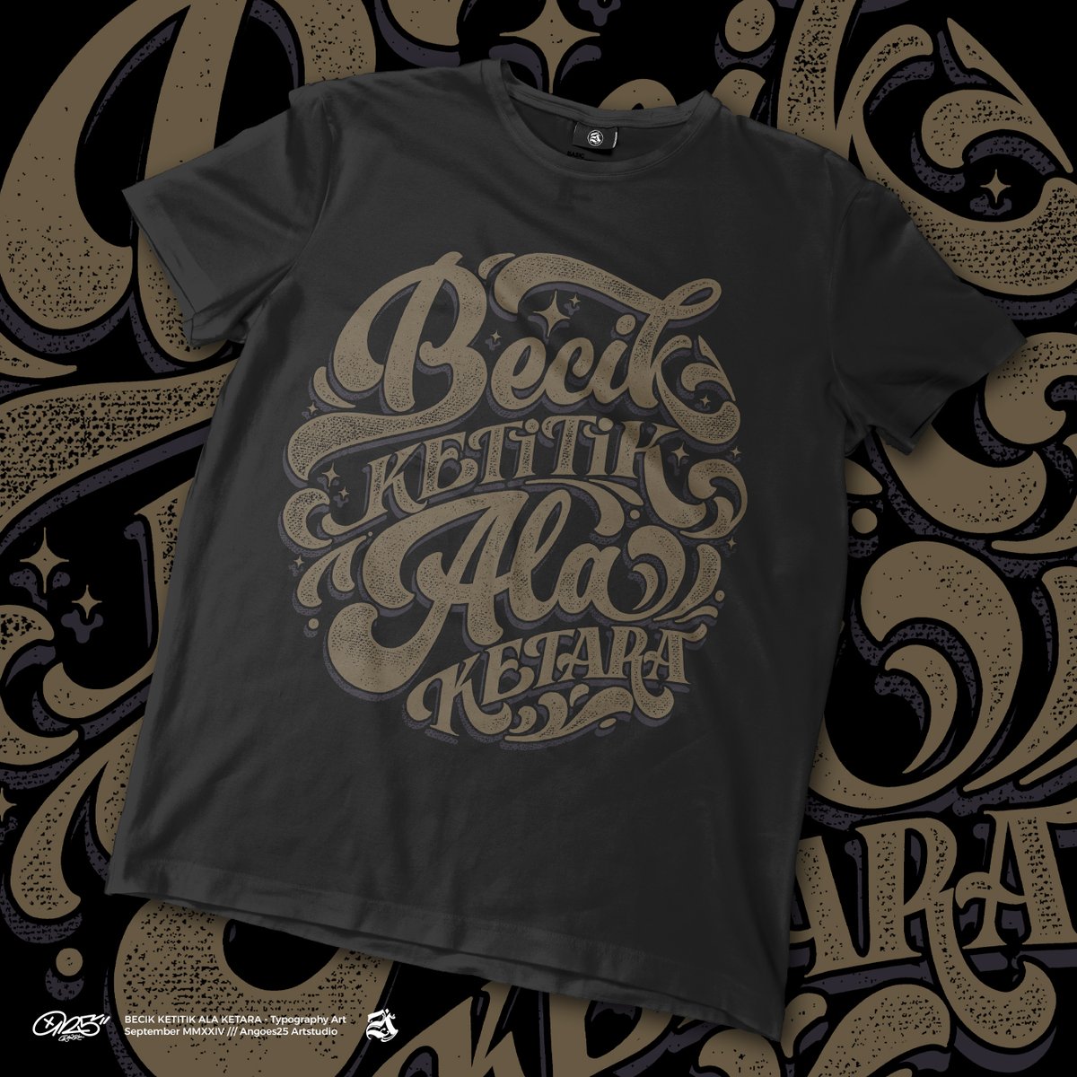 Typography project /// BECIK KETITIK ALA KETARA /// September MMXXIV.
"Good will always be remembered and bad will always be revealed."

#typography #typeart #artwork #angoes25