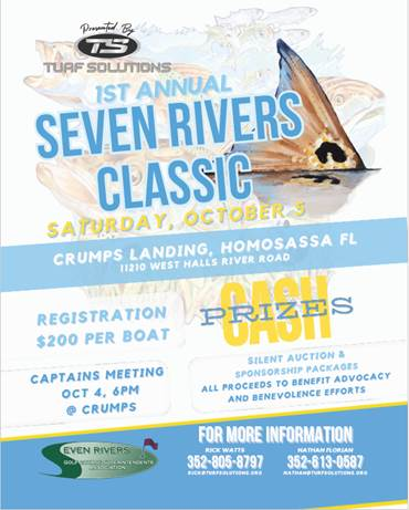 Florida GCSA (@fgcsa) on Twitter photo Seven Rivers GCSA Inaugural Fishing tournament 
Presented by <a href="/TurfsolutionsFL/">Nathan Florian</a> 
When: October 4th - Captains Meeting
              October 5th - Tournament
Where: Crumps Landing
Sign up here: floridagcsa.com Seven Rivers GCSA Inaugural Fishing tournament 
Presented by <a href="/TurfsolutionsFL/">Nathan Florian</a> 
When: October 4th - Captains Meeting
              October 5th - Tournament
Where: Crumps Landing
Sign up here: floridagcsa.com