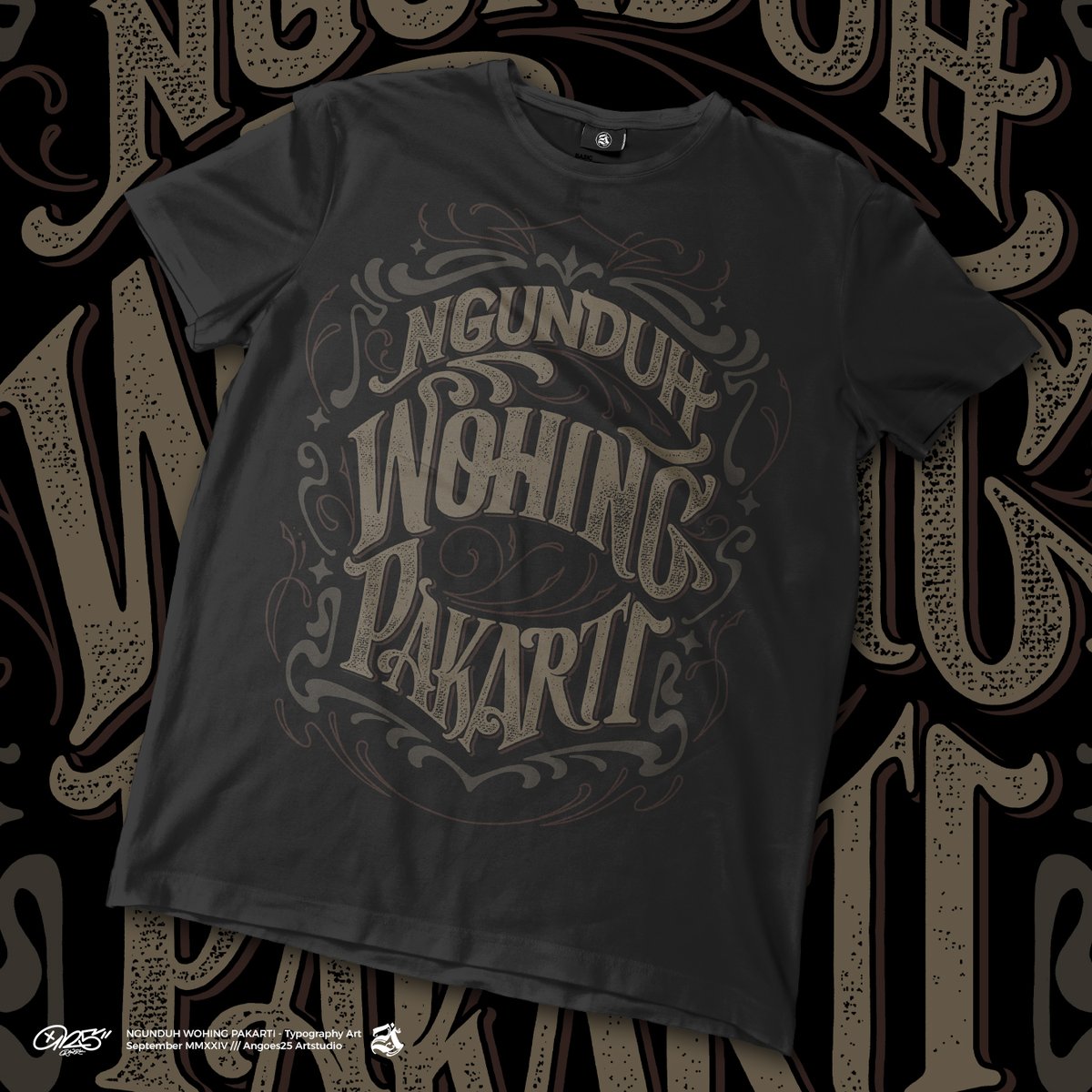 Typography project /// NGUNDUH WOHING PAKARTI /// September MMXXIV.

"Reap the rewards of goodness."

#typography #typeart #artwork #angoes25 #typespire #goodtype