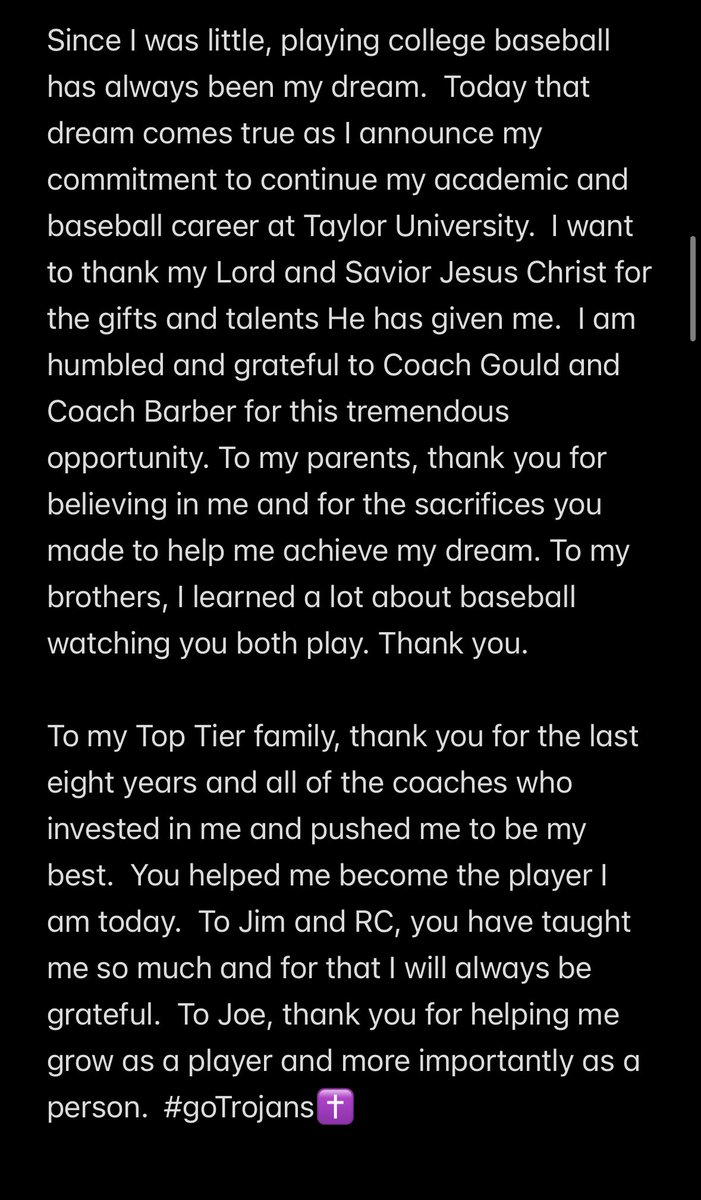 Next 4 years!!✝️💜 <a href="/SethKenny/">Seth Kenny</a> <a href="/pistolplante/">Matt Plante</a> <a href="/ShooterHunt/">Shooter Hunt</a> <a href="/andybidochka/">Andrew Bidochka</a> <a href="/PrepBaseballIL/">Prep Baseball Illinois</a> <a href="/TopTierBaseball/">Top Tier Baseball 🇺🇸</a> <a href="/TopTier_HQ/">Top Tier HQ</a> <a href="/BHS220Athletics/">BarringtonAthletics</a> <a href="/bhsbleacher/">Barrington Baseball</a> <a href="/taylorbaseball/">taylorbaseball</a> <a href="/JustinBarber16/">Justin Barber</a> <a href="/jimdonovan45/">Jim Donovan</a> <a href="/gavinsmith_23/">Gavin Smith</a>  
<a href="/NCSARaymond/">Ray Napientek</a> <a href="/Drajko47/">Dylan Rajkovich</a> <a href="/ZTeegen/">Zach Teegen</a> <a href="/Jairocaba97/">Jairo caba</a>
