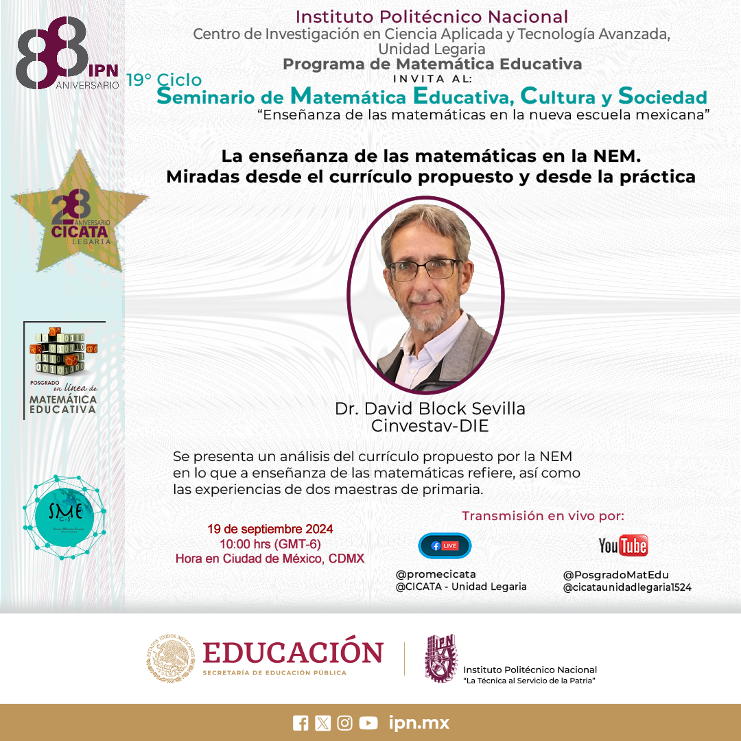 Ya que en esta ocasión nos sumamos a las actividades del festejo del XXVIII Aniversario de nuestro Centro de Investigación se ha modificado nuestra hora de transmisión.
YouTube: qrcd.org/6kT8
Facebook: qrcd.org/6kTH
#SomosProME
#OrgullosamentePolitecnico