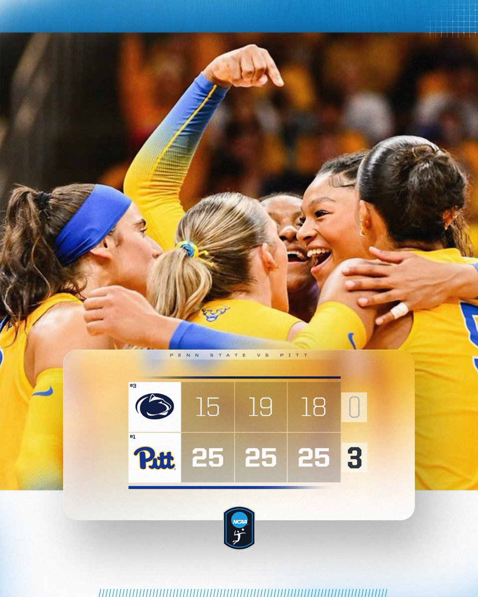AND THAT'S A PANTHERS SWEEP 🧹

No 1. <a href="/Pitt_VB/">Pitt Volleyball</a> takes down No. 3 Penn State in 3 sets!

#NCAAWVB