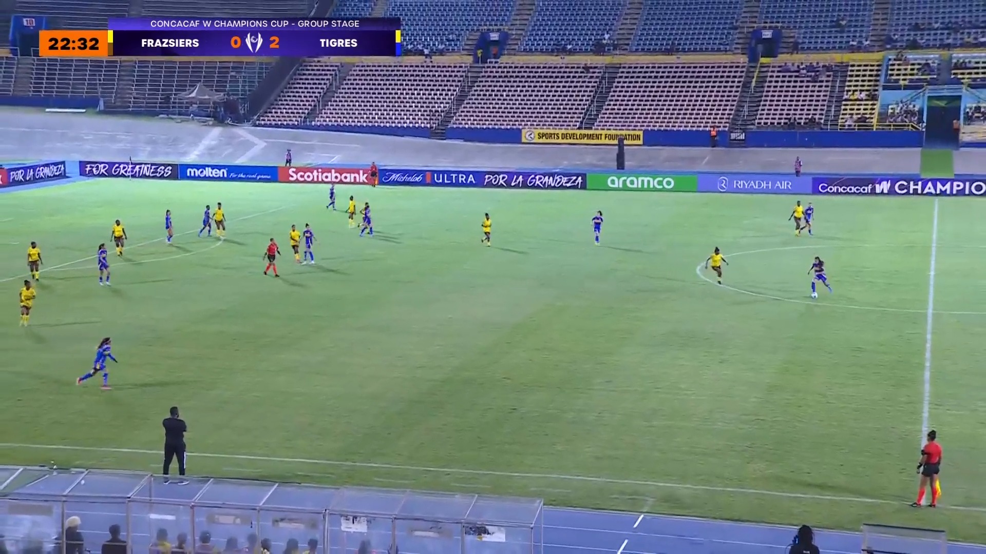 ¡Thembi Kgatlana define dentro del área para el 3-0 de Tigres! 🐯 #WChampionsCup