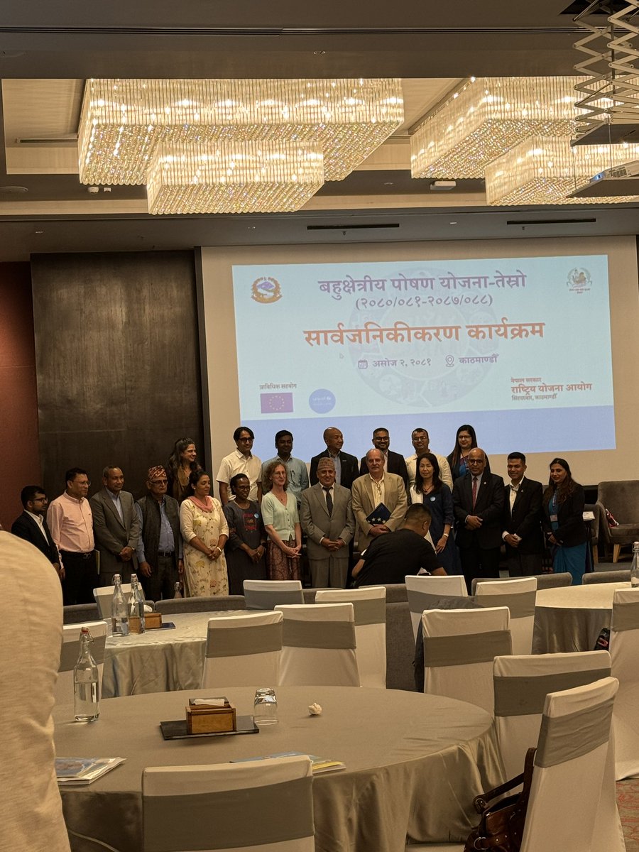The GoN has officially launched #MSNP III (2023 - 2030) among multisectoral stakeholders. 🚀 🥗

MSNP 3 is other important milestone in the #Nutrition sector to uphold the commitment towards ending malnutrition. 🥗

Now is the time for joint accountability, ownership and action.