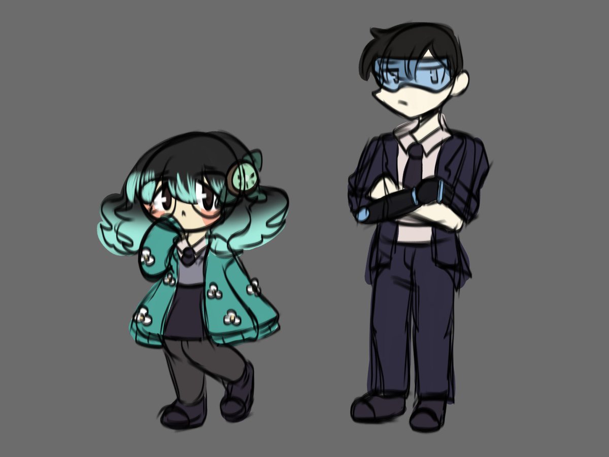 Hello! Talking out of character for this! 

But I was planning to introduce the guy on the right some time soon 
I don’t know when that’ll be though ;;