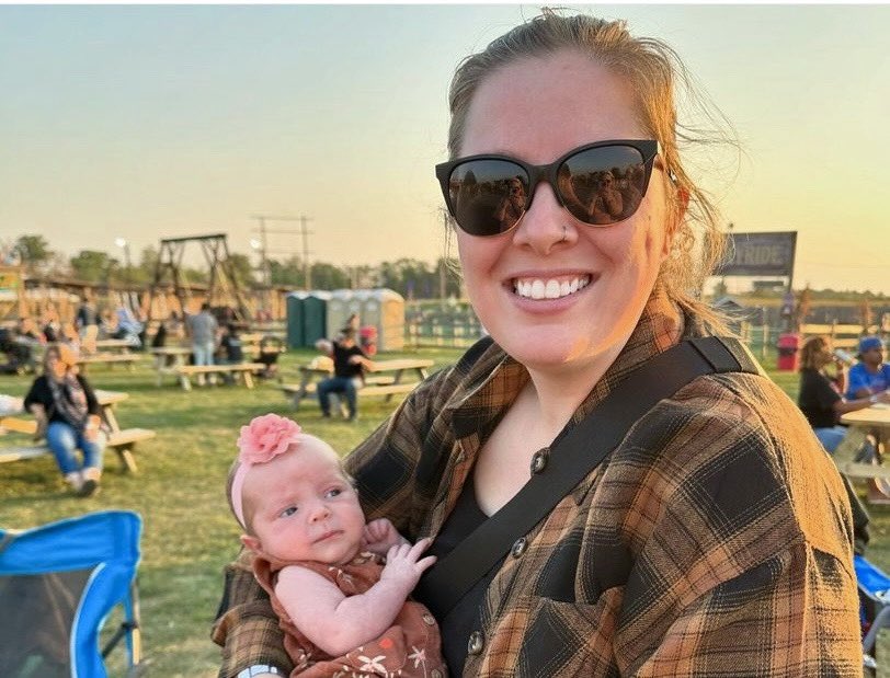 Quite possibly our youngest FallFest guest ever!