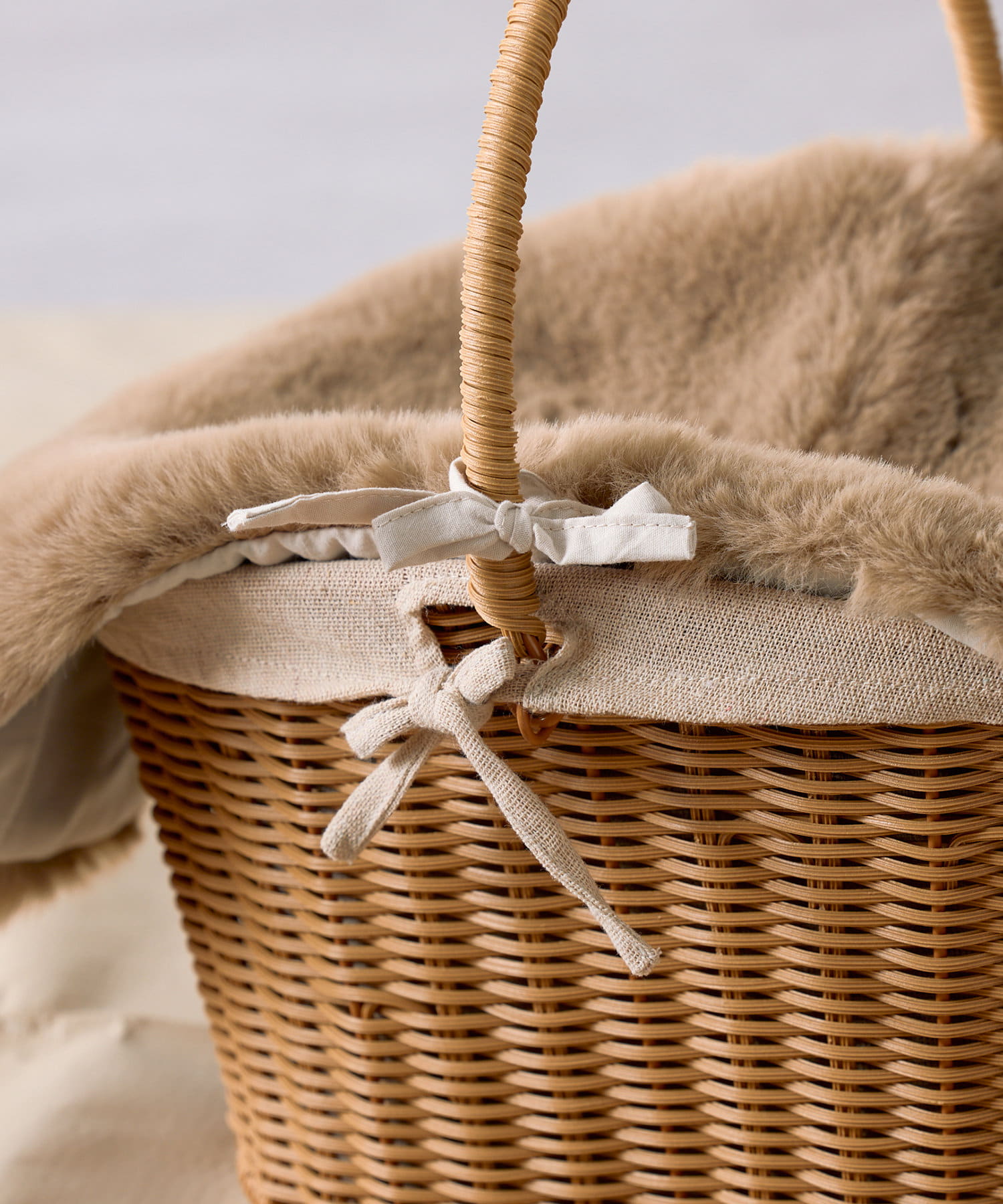 アケビ籐製品手提げバスケット