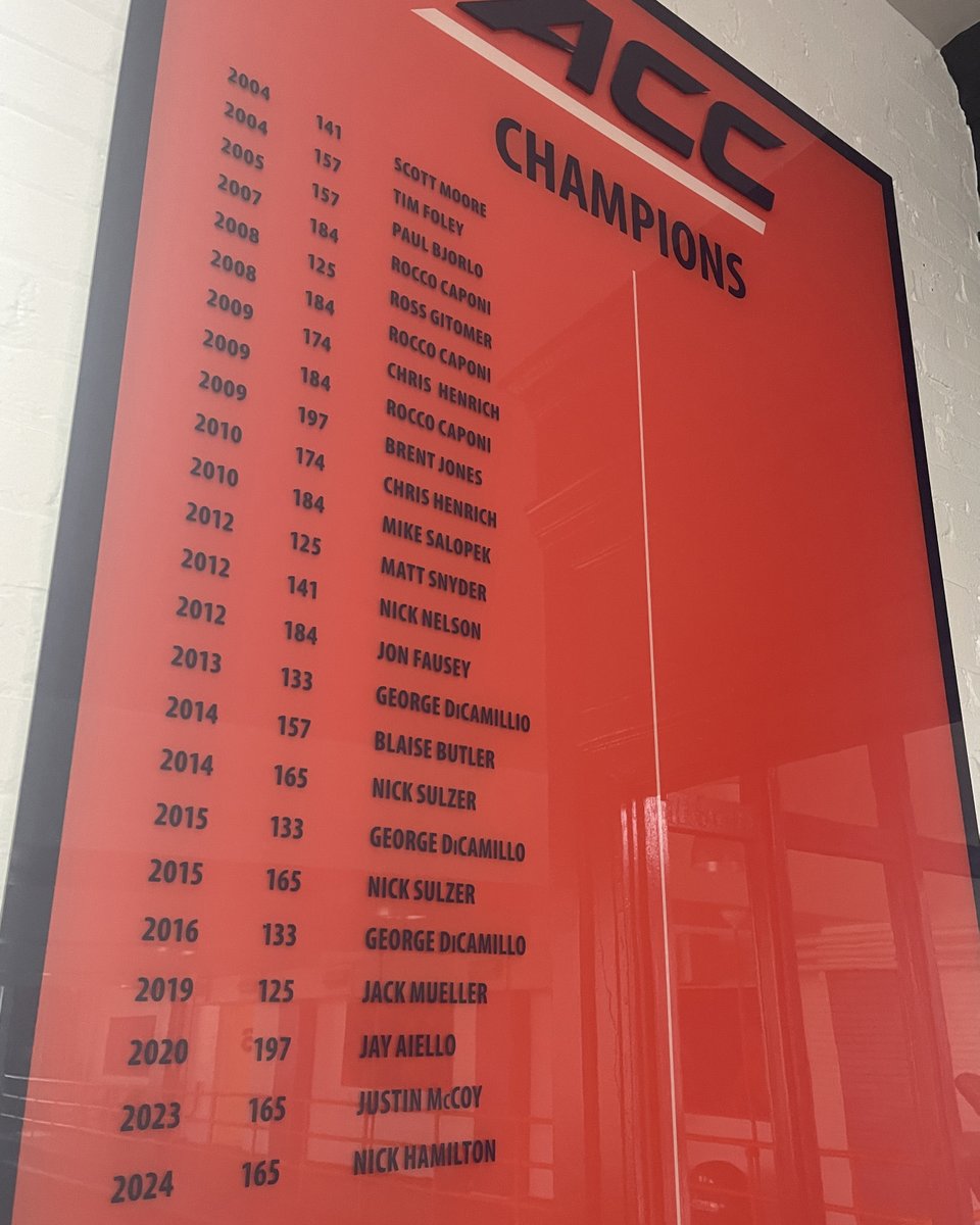 UVAWrestling's tweet photo. New name up on the champions wall!

#GoHoos | #TheVirginiaWay https://t.co/nc7pqiismv