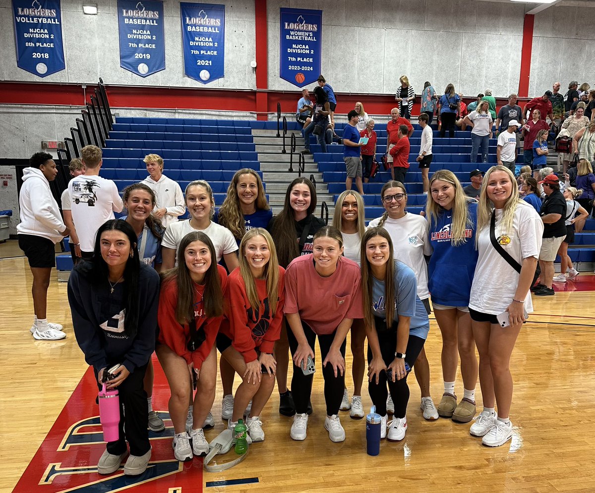 <a href="/LLCC_LoggersWBB/">Lincoln Land Loggers WBB</a> showed up for the Volleyball Super Fan Game. Loggers defeat John Wood 3-1.