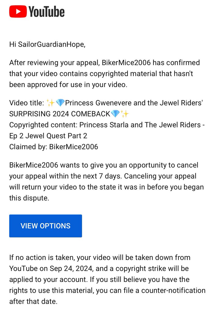 _sghope_'s tweet image. Hello!! My latest video has been falsely claimed by someone who owns zero footage in my video and I can’t get a real person to help me. I have less than 6 days now to get this sorted before I get a strike. Please help!!