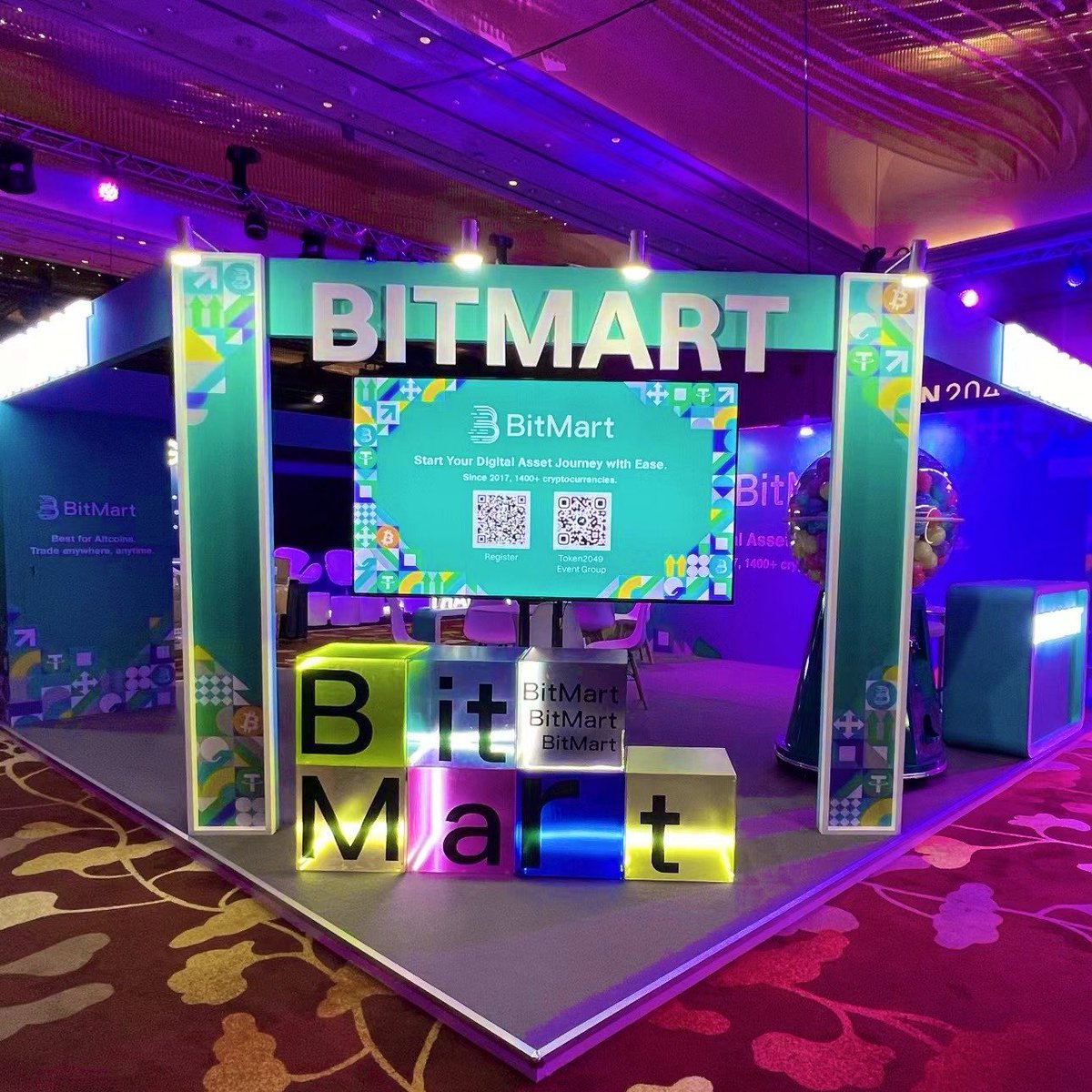 BitMartExchange's tweet image. 🚀 #Token2049 at Marina Bay Sands is in full swing! 🌟

📅 Join #BitMart today at Booth P157 &amp;amp; P158, Level 5 for an unforgettable experience.

Join us and be part of the future of crypto! 💡✨ 

#TOKEN2049 #Token2049singapore #Singapore #BitMartTOKEN2049 #EventWithBitMart #Web3…