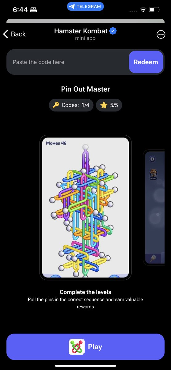 umeebutt122's tweet image. This is very easy game in hamster to get 4 keys daily go play this game fairly to get free 4keys daily

#Hamster_Kombat #pingame