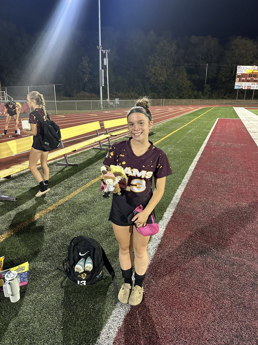 Caroline Davis earned “Rambalina” tonight for her stellar performance in the midfield! 🐏⚽️🐏