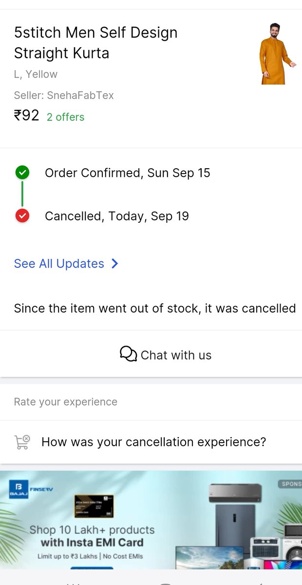 tanmoypatra33's tweet photo. Flipkart playing with my emotions.  Flipkart canceled my various products . Worst service from @flipkart.  Better to move for @sanpdeal @amazon. #flipkartscam #FlipkartUnfairness #Flipkartcheating #bycotflipkart https://t.co/Am7kwUYtvx