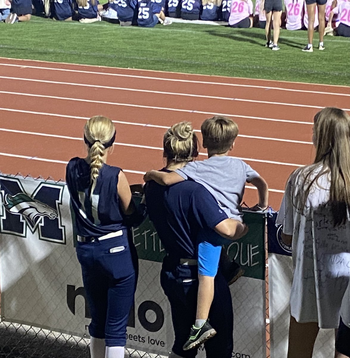 What a great night!

Rhett got to experience his first <a href="/MarquetteStangs/">Marquette Mustangs</a> Powderpuff game tonight!

Thank you <a href="/BodeBrooklyn/">Brooklyn Bode</a>, <a href="/kenz_jenkins/">Kenzie Jenkins</a> and Maddie for making Rhett’s night! Btw, <a href="/BodeBrooklyn/">Brooklyn Bode</a>, Rhett says you are it!