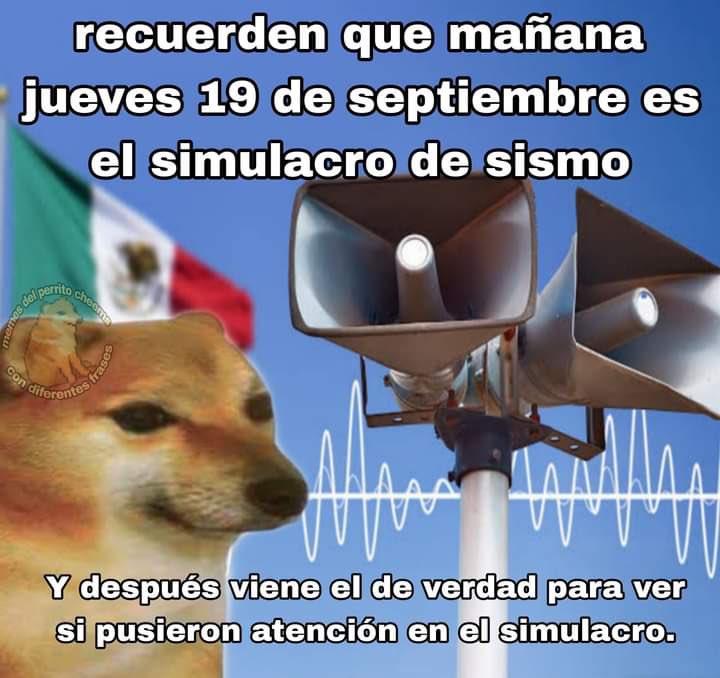 Y recuerden que mañana 
#sismo #temblor