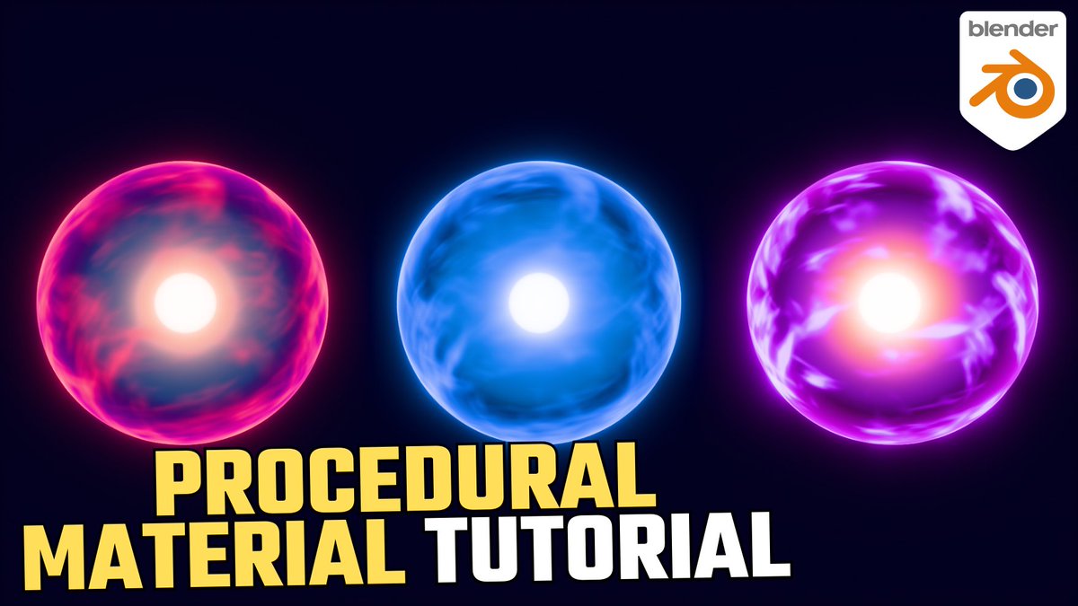 KylsonnB's tweet photo. Create a Procedural Energy Ball in Blender - Step by Step Tutorial

#blender #blender3d #vfx #3d #tutorial #cgi #blendertutorial https://t.co/7u68fZdKqa