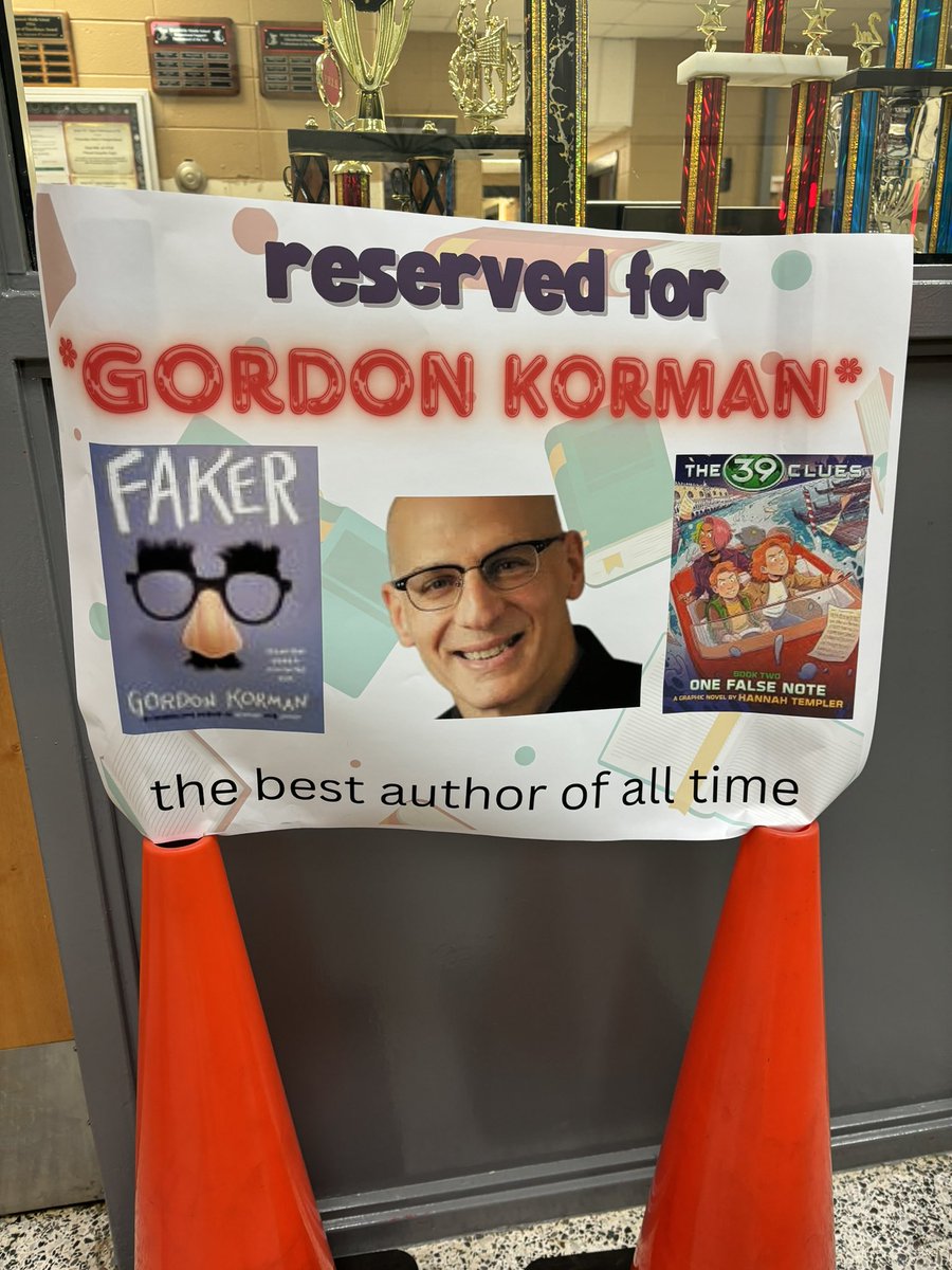 DHMS Library (@dhmslibrary) on Twitter photo We are beyond honored and excited to host <a href="/gordonkorman/">Gordon korman</a> at DHMS tomorrow #middleschool #dragonsread We are beyond honored and excited to host <a href="/gordonkorman/">Gordon korman</a> at DHMS tomorrow #middleschool #dragonsread