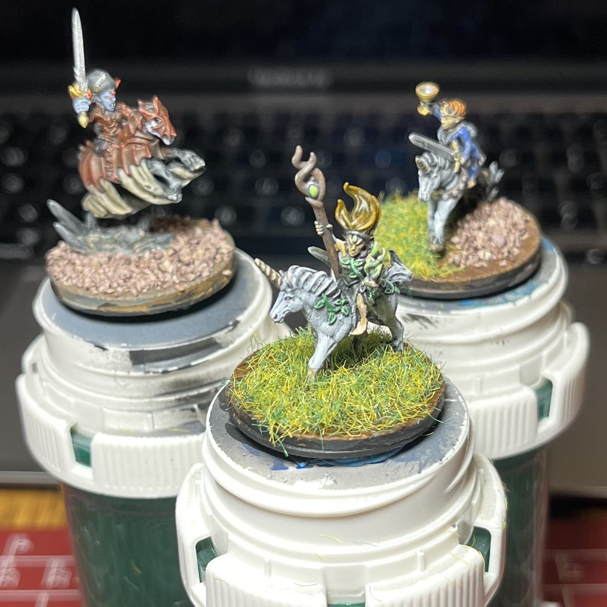 Some 10mm fantasy characters from <a href="/forestdragon3d/">Forest Dragon</a> I painted for some friends and myself. First finished 10mm figures in some time. More to come. Not to the standard of @PorbleG but I like em.