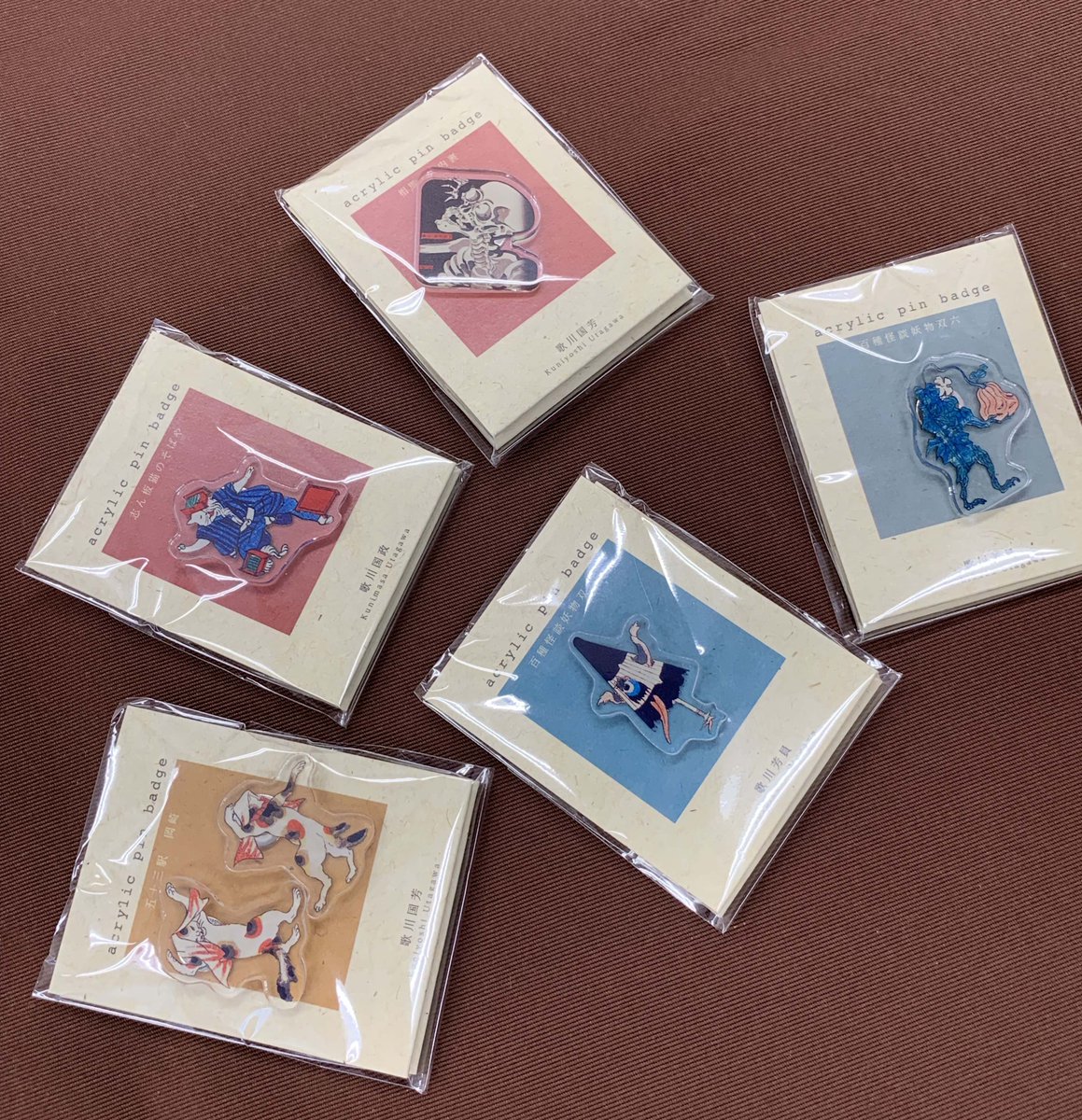 グッズ紹介】妖怪と猫のアクリルピンバッジが新入荷しました。ねこまた
