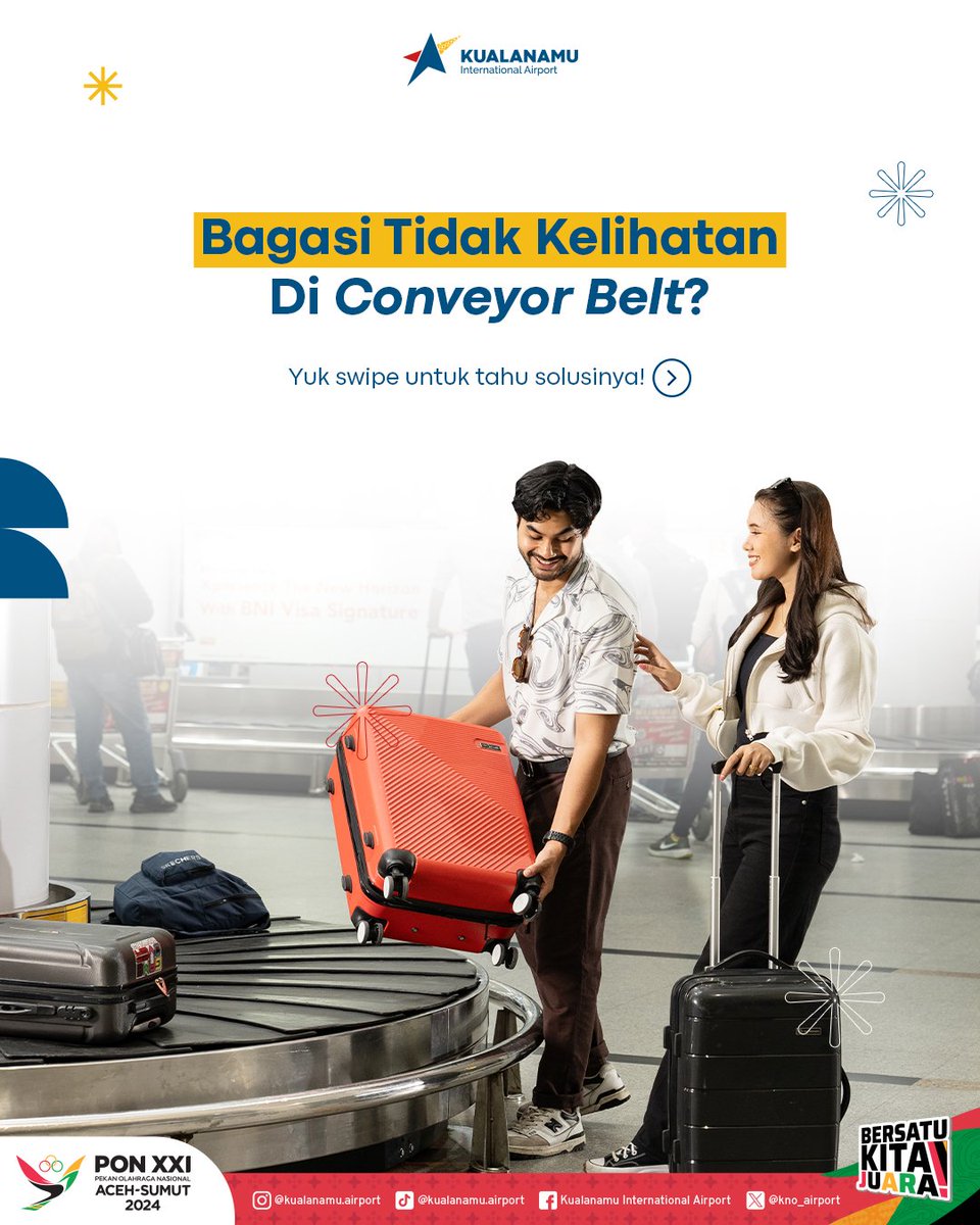 kno_airport's tweet image. Jangan khawatir! Ini sering terjadi di Bandara, terutama saat penerbangan padat. Berikut beberapa tips agar lebih mudah menemukan bagasi kamu ya #APFriends

#Kualanamu
#BandaraKualanamu
#KualanamuAirport