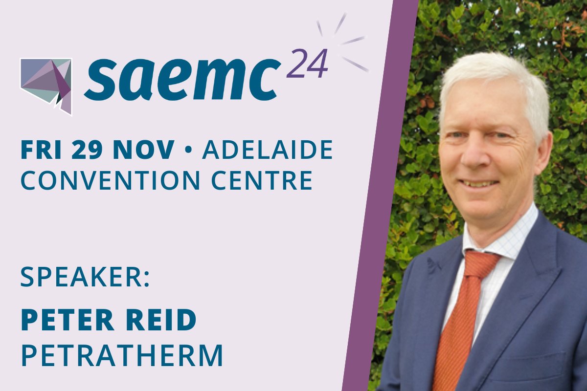 _SAEMC's tweet photo. Peter Reid, the founder and CEO of Petratherm, will share current insights on "The Muckanippie Suite – unravelling its enormous Titanium-Vanadium Potential" at SAEMC 2024.

#saemc #saemc24 #exploration #mining #geology #geoscience #SouthAustralia https://t.co/UEFLFrA1qA